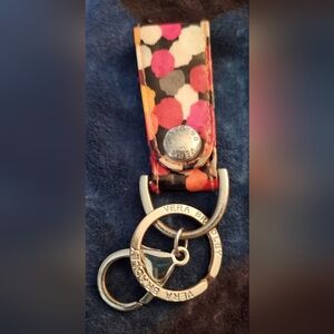 Vera Bradley Pixie Confetti Design Keychain.